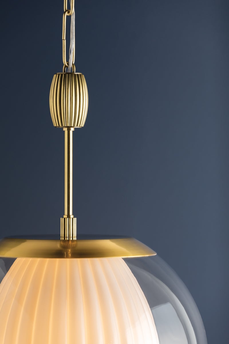 Hudson Valley Lighting CLEMENTON PENDANT — Aged Brass