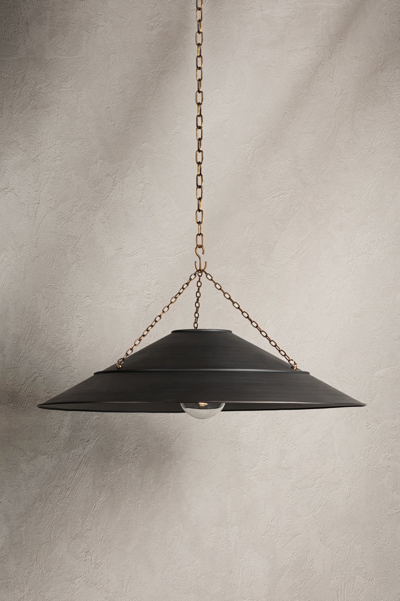Troy Lighting ARCANE Pendant — F1234-PBR/GRA