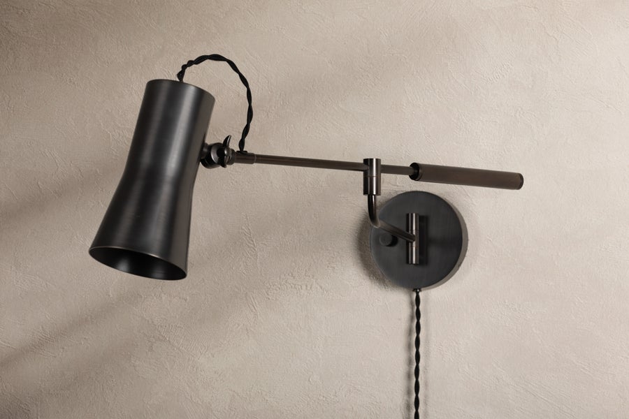 Troy Lighting NOVEL Plug-in Sconce — PTL1308-BRZ