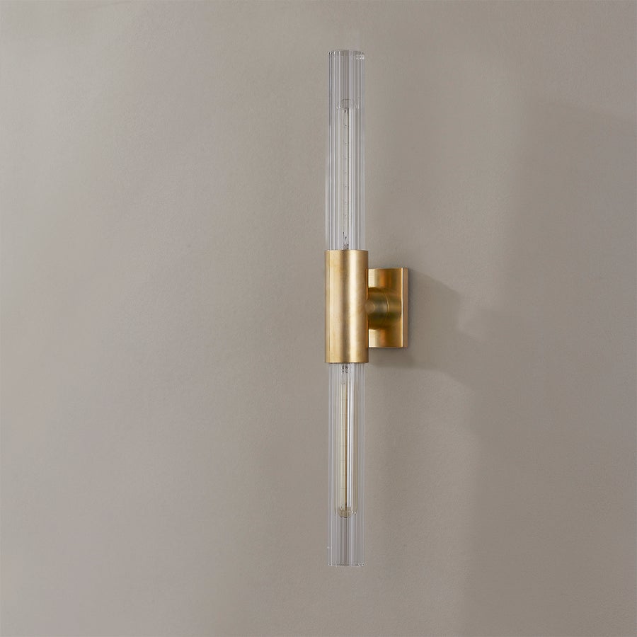 Hudson Valley Lighting Asher Wall Sconce — Aged Brass