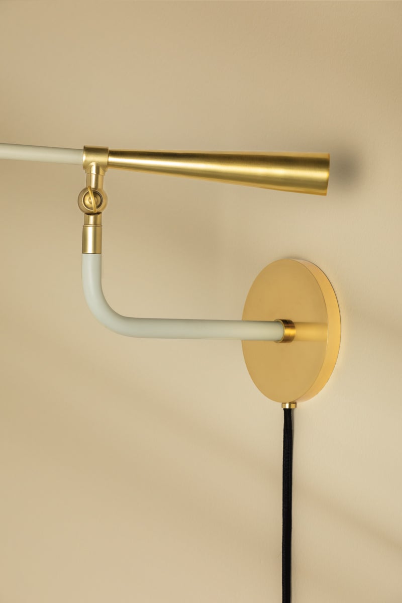 Mitzi Milena Plug-In Wall Sconce — HL906101-AGB/SCR