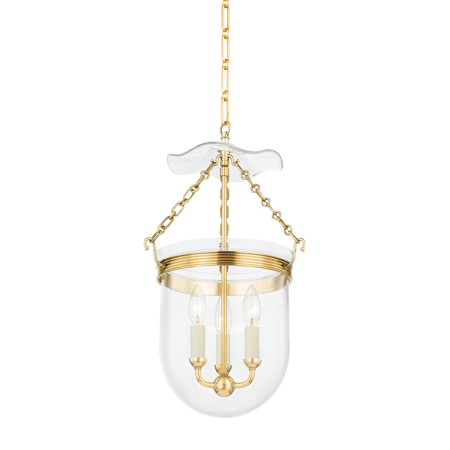Hudson Valley Lighting ROUSHAM Lantern — Aged Brass