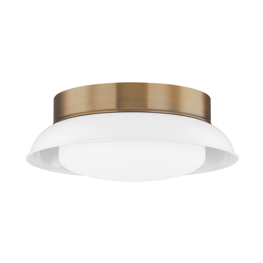 Troy Lighting ARNIE Flush Mount — C2014-PBR/GWH
