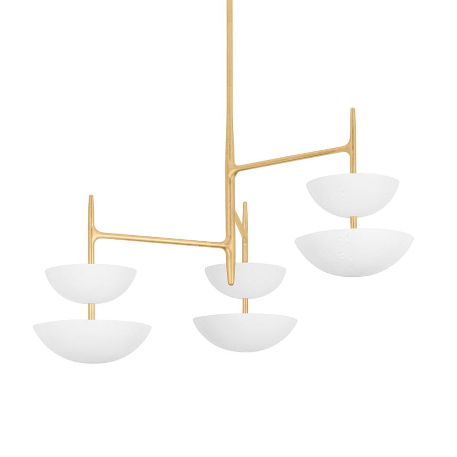 Corbett Lighting EVANDER Chandelier — 477-42-VGL/GSW