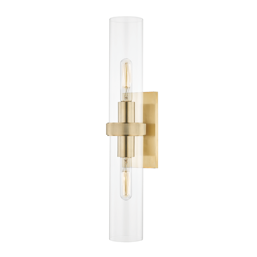 Hudson Valley Lighting Briggs Wall Sconce — Aged Brass