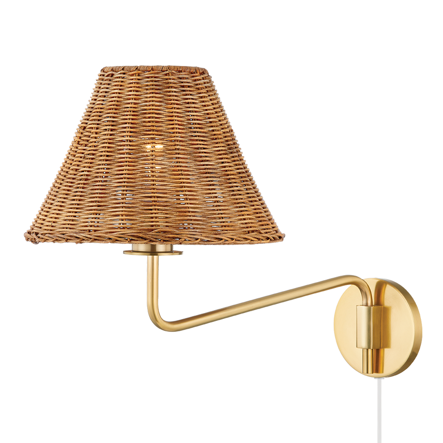 Mitzi Issa Plug-In Sconce — HL704201-AGB