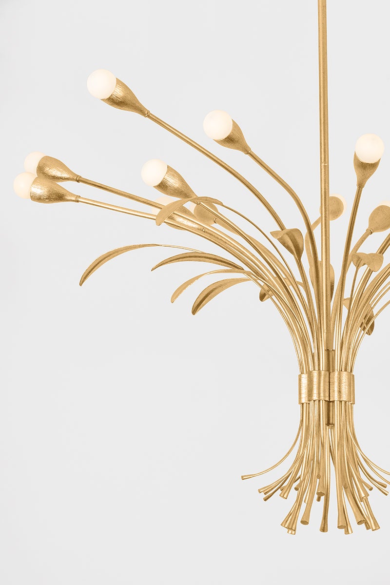 Hudson Valley Lighting BILSTON Chandelier — Vintage Gold Leaf