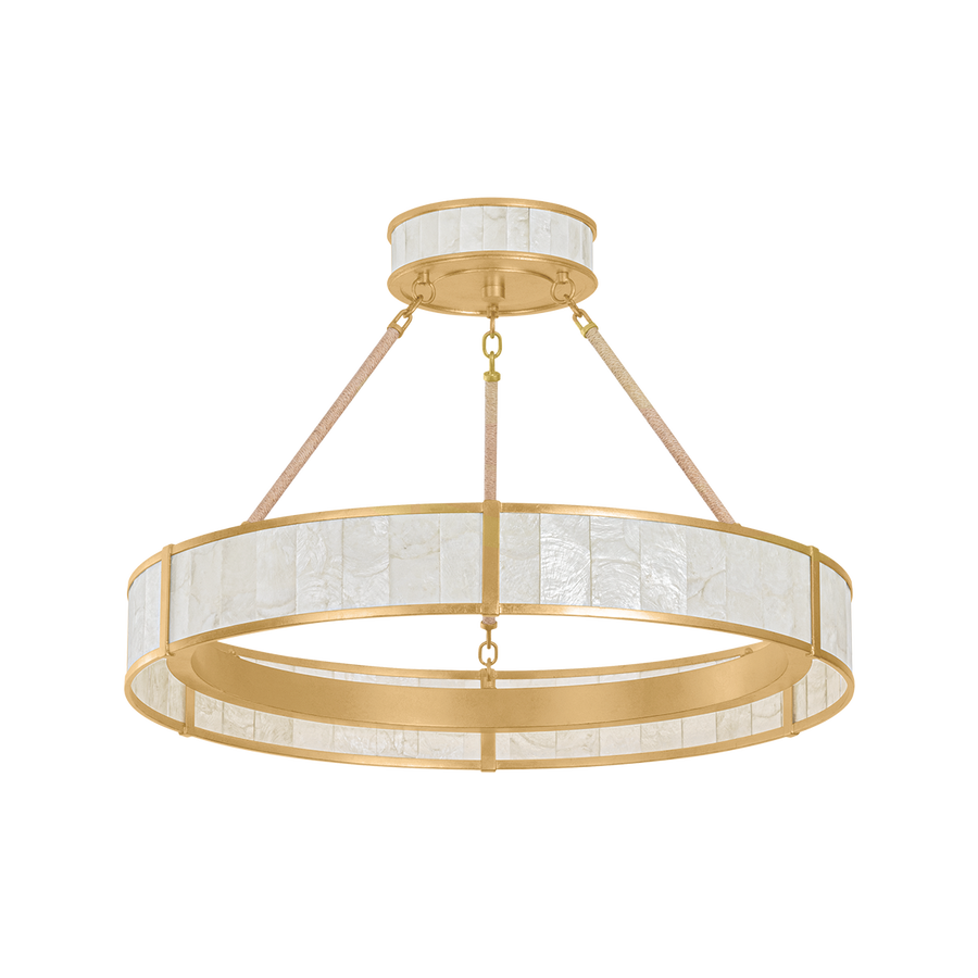 Hudson Valley Lighting Halcott Chandelier — Vintage Gold Leaf