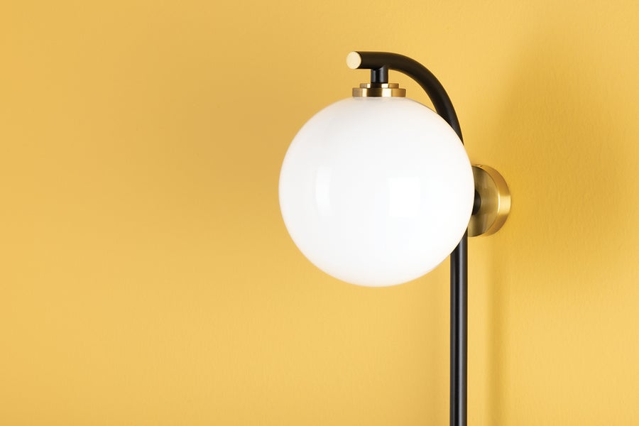 Mitzi Faye Plug-In Sconce — HL589201-AGB/SBK