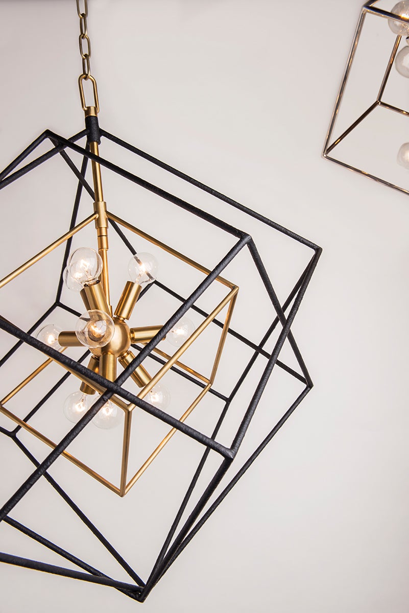 Hudson Valley Lighting Roundout Chandelier — Aged Brass