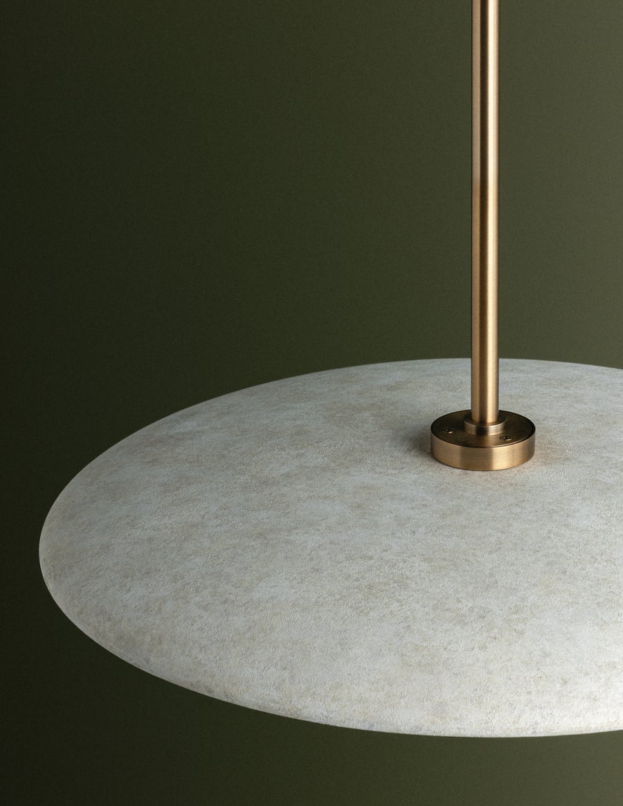 Troy Lighting Garth Pendant — F2820-PBR/WTW