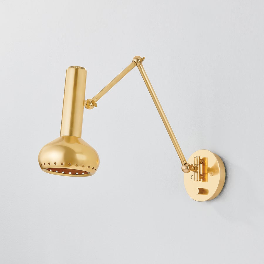 Hudson Valley Lighting ROALD Wall Sconce — Aged Brass