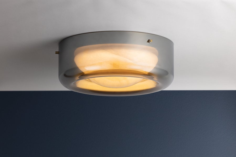 Hudson Valley Lighting Eldred Flush Mount — Aged Brass