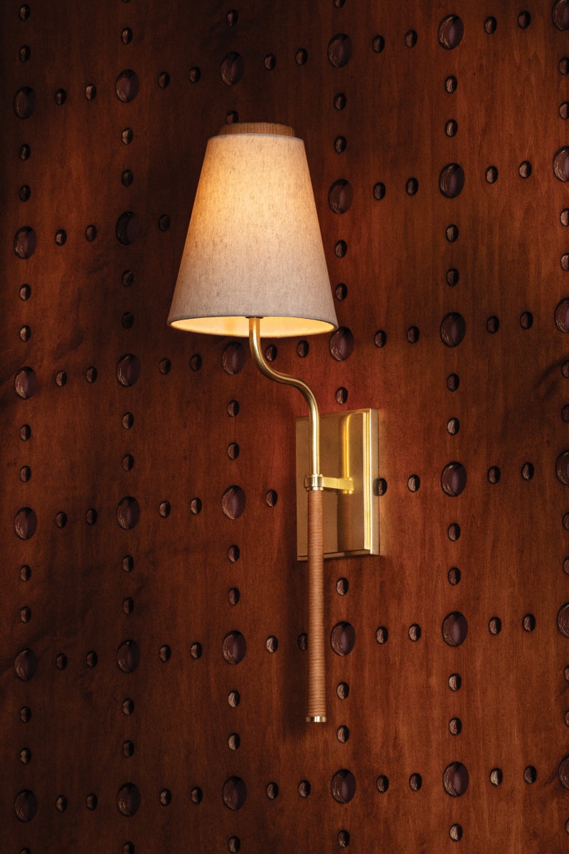 Hudson Valley Lighting SULLIVAN Wall Sconce — Aged Brass