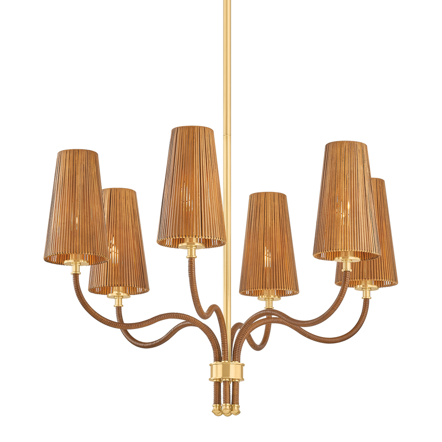 Hudson Valley Lighting Atwood Chandelier — Aged Brass