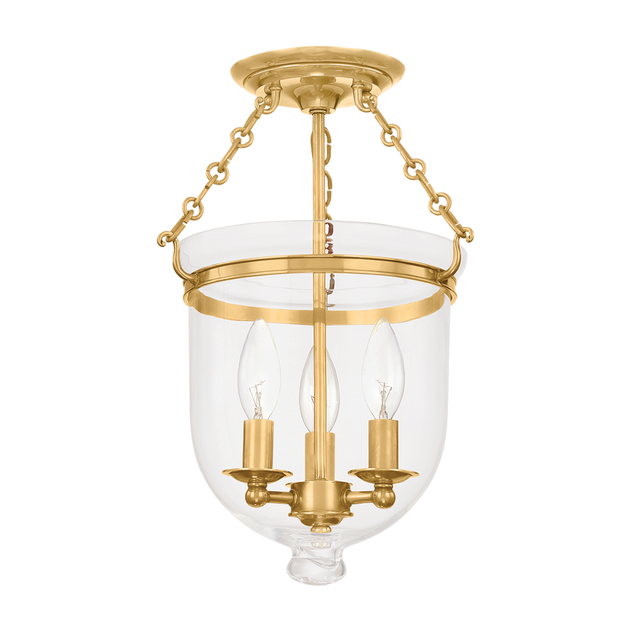 Hudson Valley Lighting Hampton Semi Flush — 251-AGB-C1
