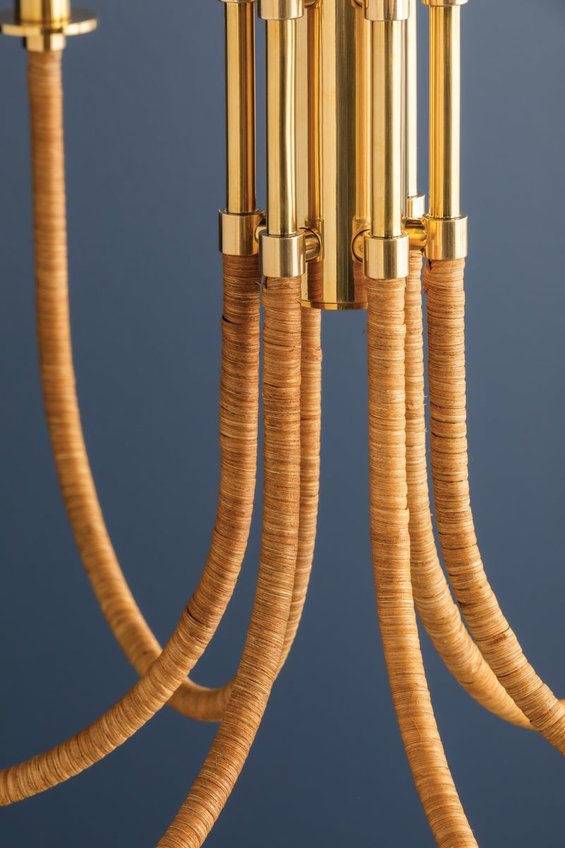 Hudson Valley Lighting Ripley Chandelier — Aged Brass