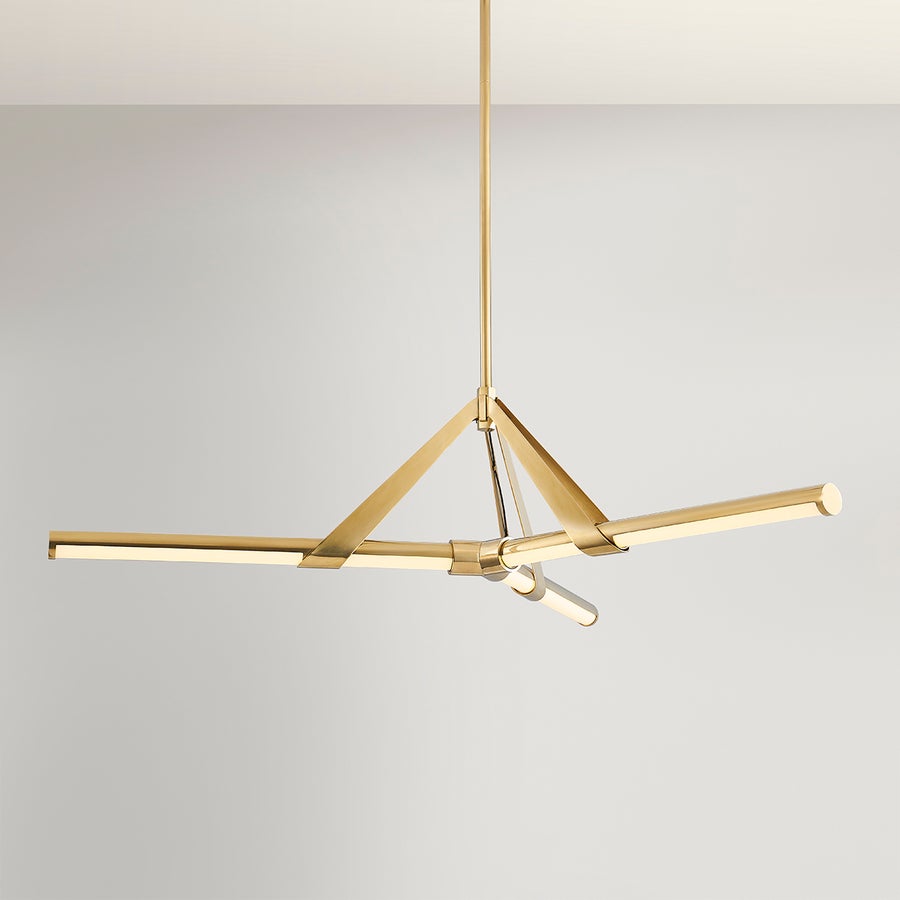 Hudson Valley Lighting Jonas Chandelier — Aged Brass