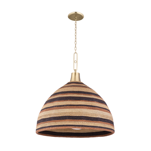Lido Beach Chandelier in AGED BRASS thumbnail