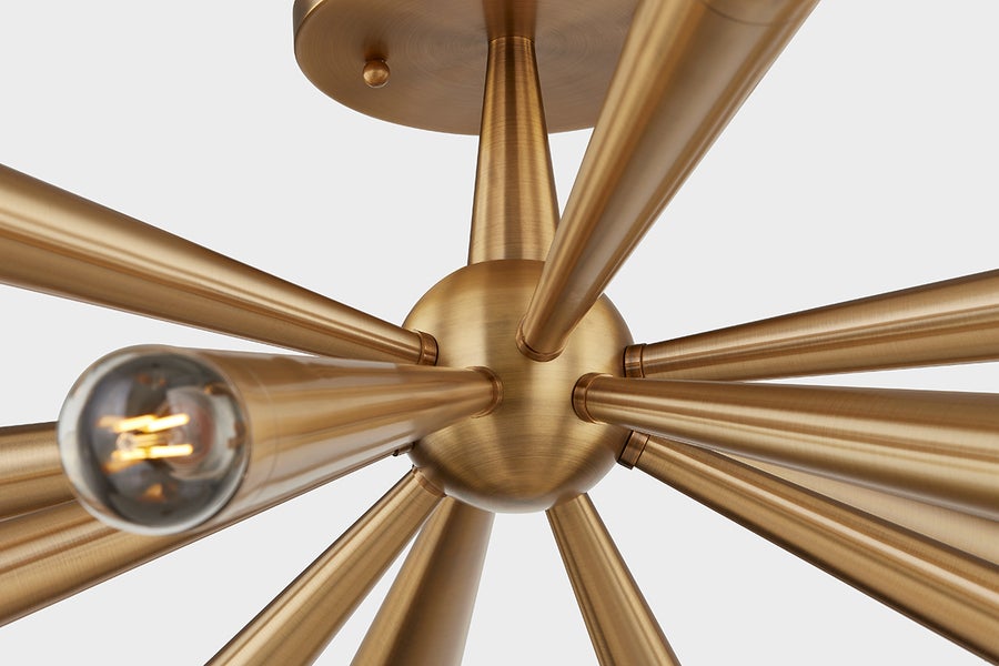 Troy Lighting KEANU Semi Flush — C1030-PBR