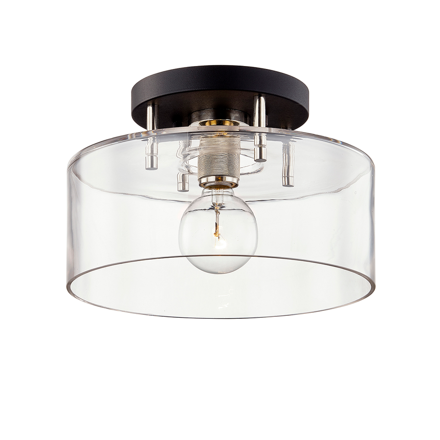 Troy Lighting Bergamot Station Semi Flush — C7551-TBK/PN