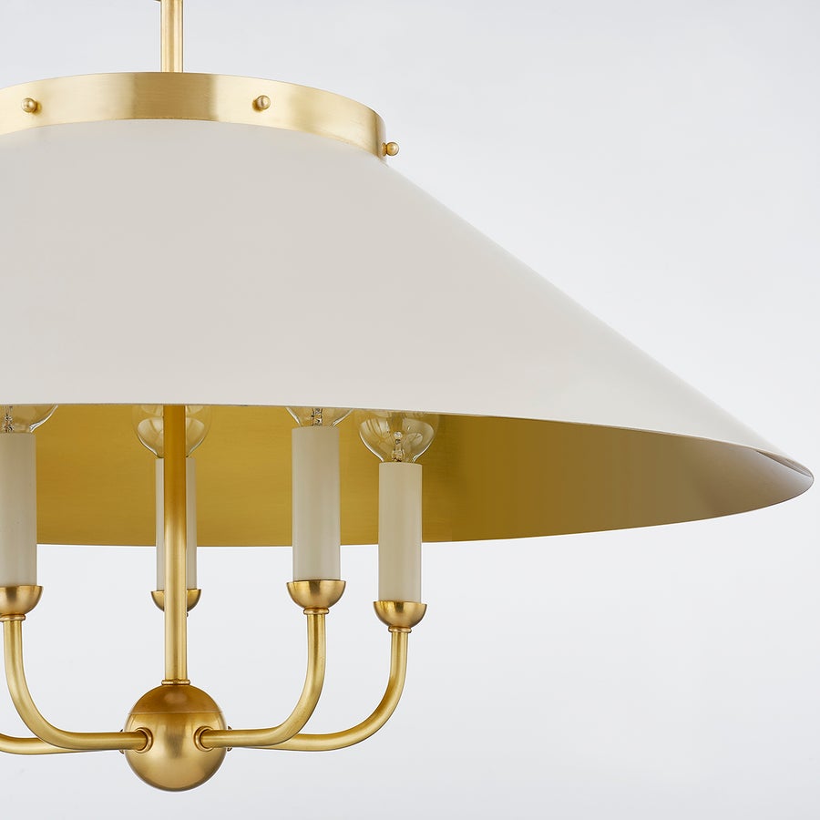 Hudson Valley Lighting CLIVEDON Chandelier — MDS1403-AGB/OW