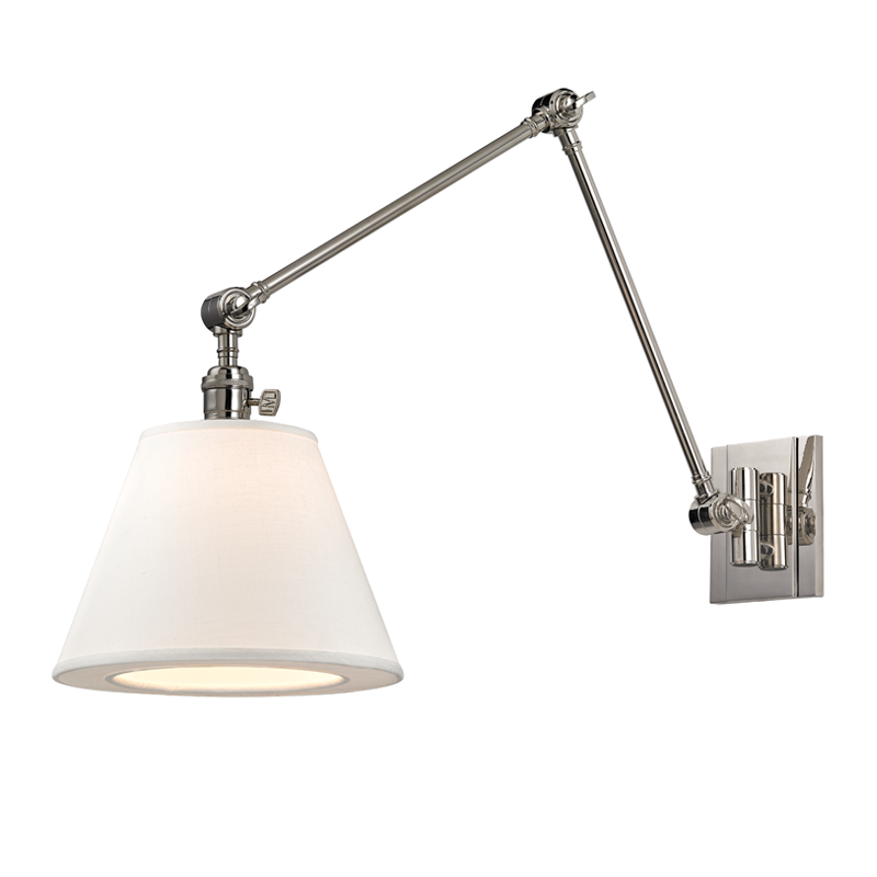 Hudson Valley Lighting Hillsdale Wall Sconce — Polished Nickel