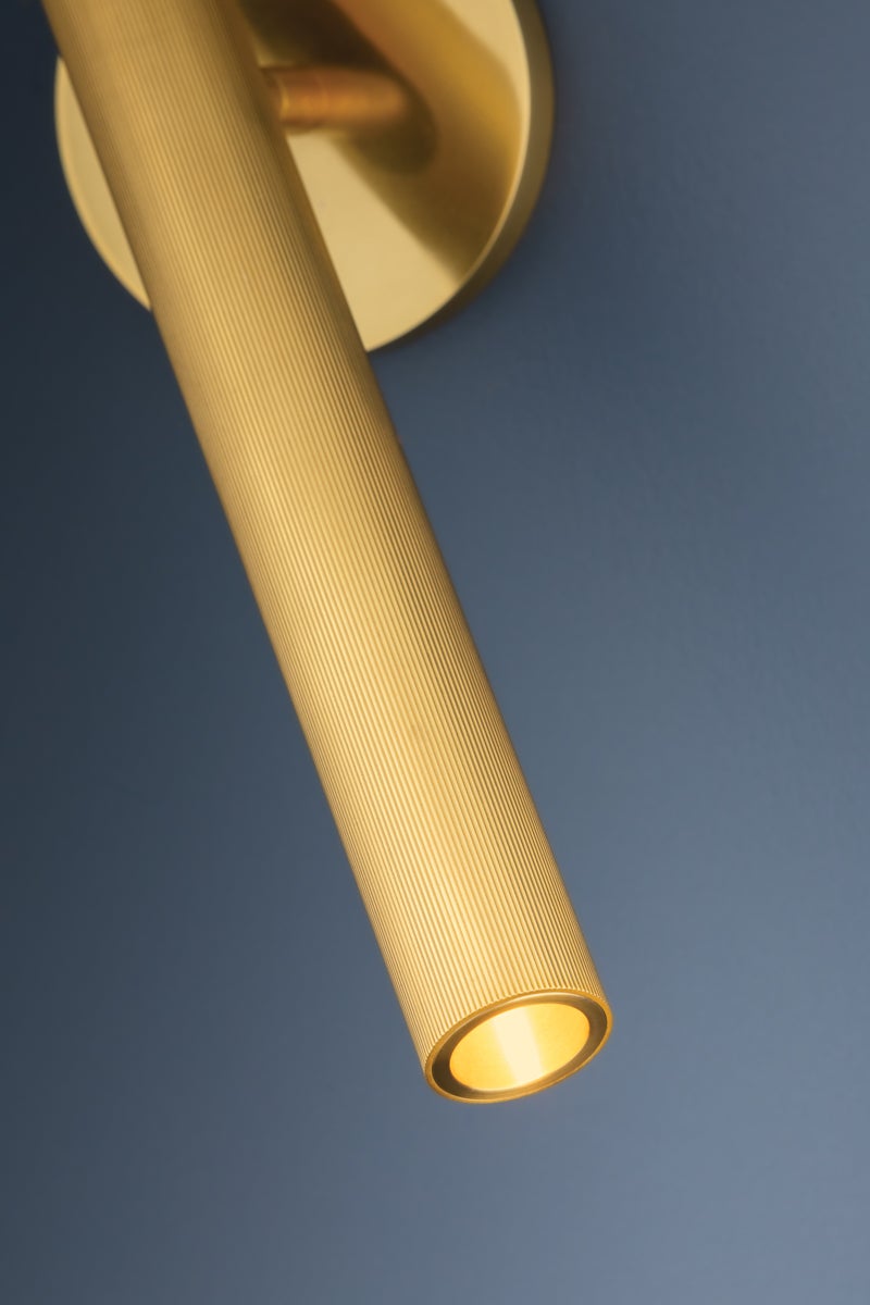Hudson Valley Lighting SIMEON Wall Sconce — Aged Brass