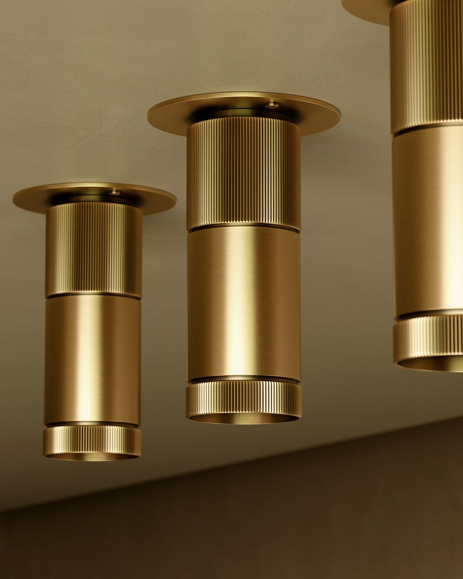 Hudson Valley Lighting DIGHTON FLUSH MOUNT — Aged Brass