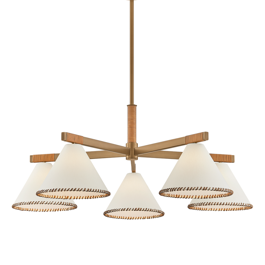 Troy Lighting Stoney Chandelier — F2540-PBR