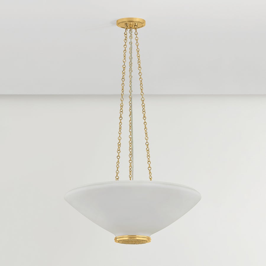 Hudson Valley Lighting AWOSTING Pendant — Aged Brass