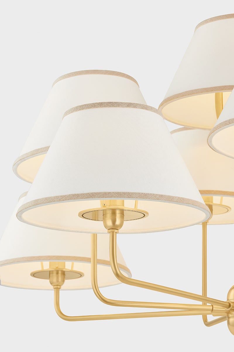 Hudson Valley Lighting DURLAND Chandelier — Aged Brass