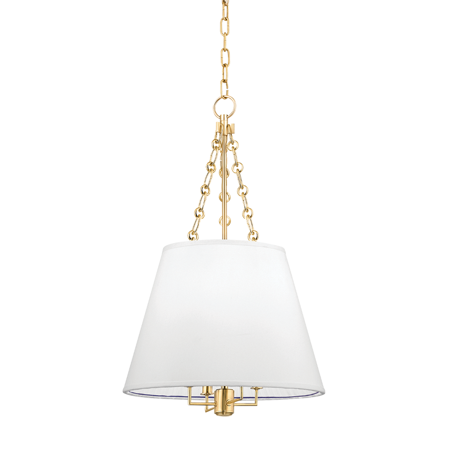 Hudson Valley Lighting Burdett Pendant — Aged Brass