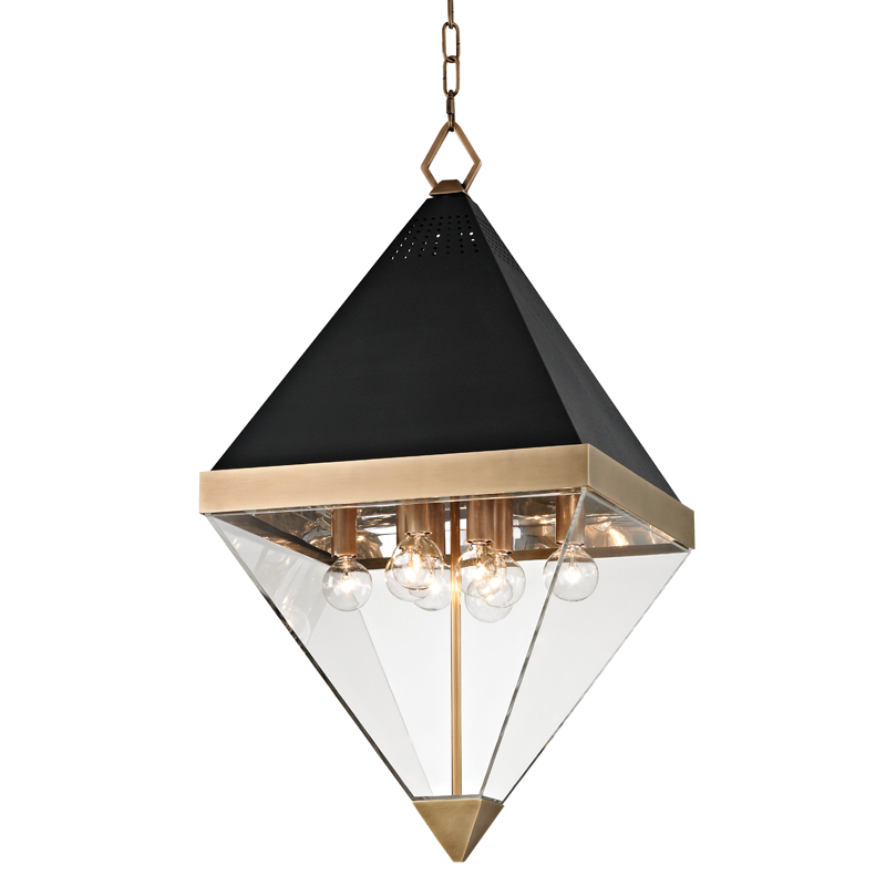 Hudson Valley Lighting Coltrane Lantern — Aged Brass