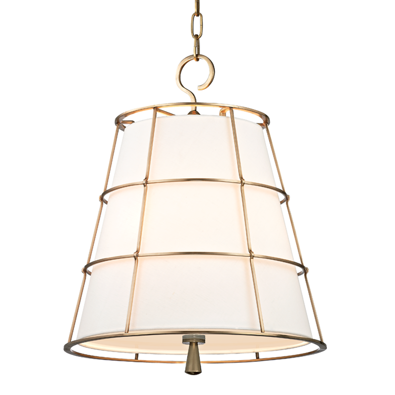 Hudson Valley Lighting Savona Pendant — Aged Brass