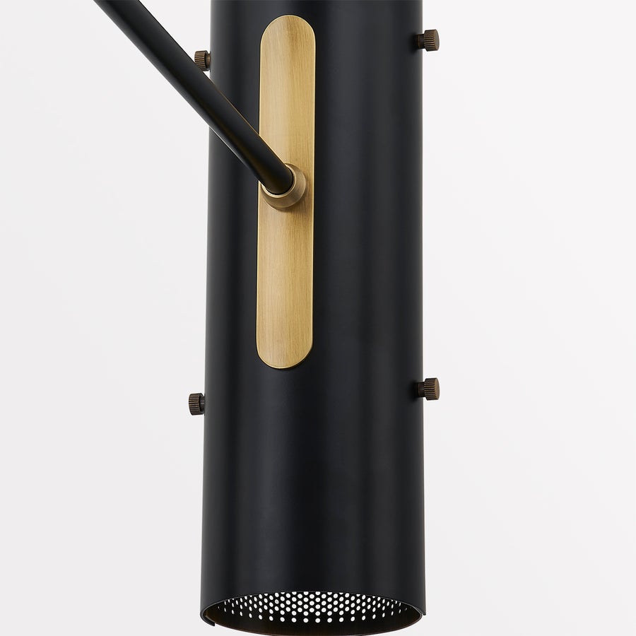 Troy Lighting MIKKA Chandelier — F5642-PBR/SBK