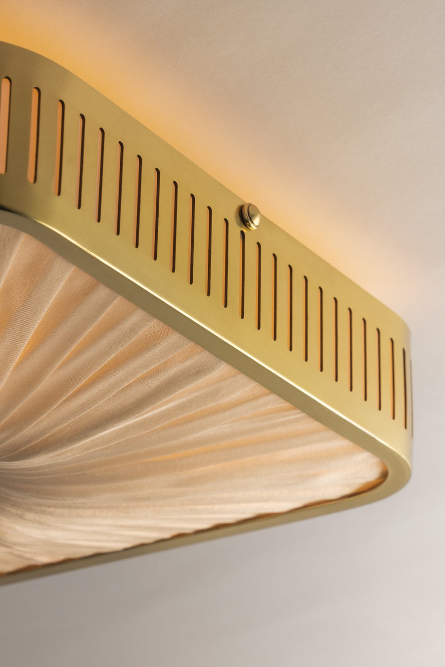 Hudson Valley Lighting Henri Semi Flush — Aged Brass