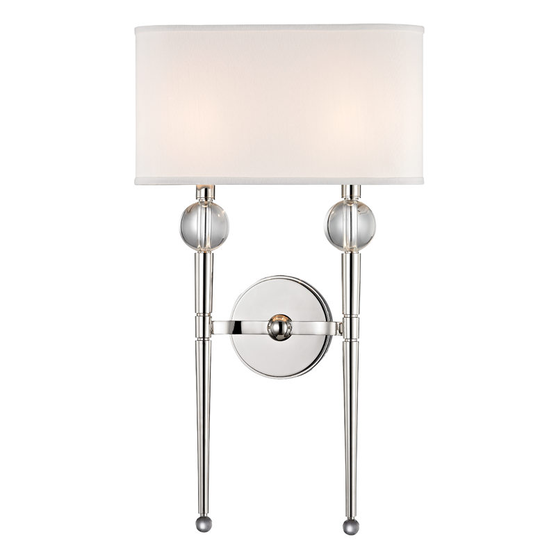 Hudson Valley Lighting Rockland Wall Sconce — Polished Nickel