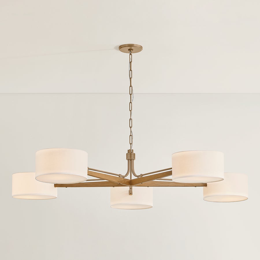 Troy Lighting MAILO CHANDELIER — F5665-PBR