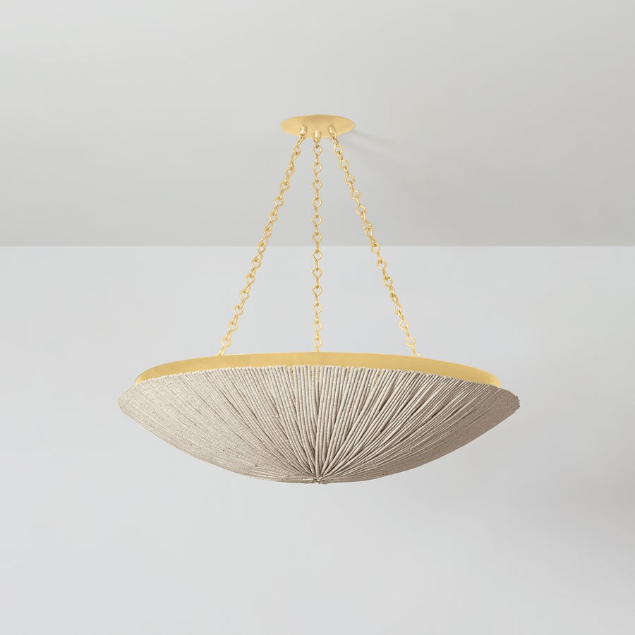Hudson Valley Lighting SUMMERSIDE Pendant — Vintage Gold Leaf