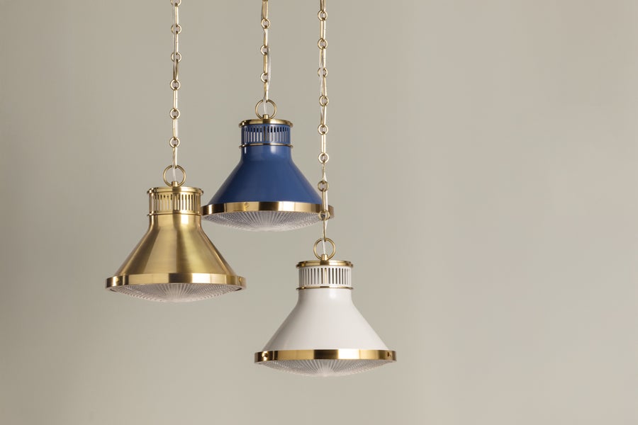 Hudson Valley Lighting Highclere Pendant — Aged Brass