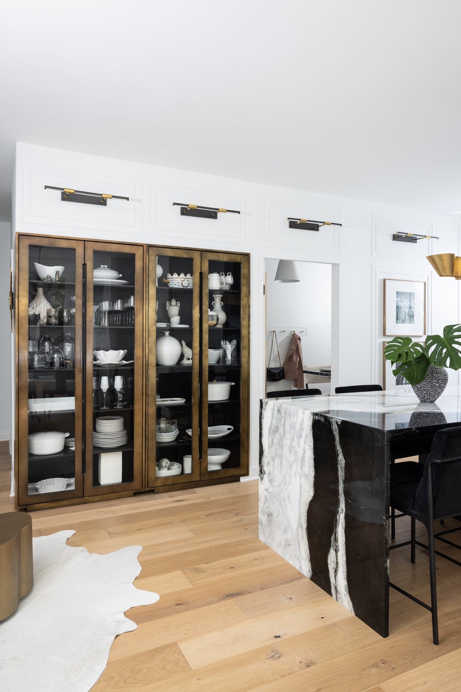 Hudson Valley Lighting Reeve Linear — Vintage Gold Leaf