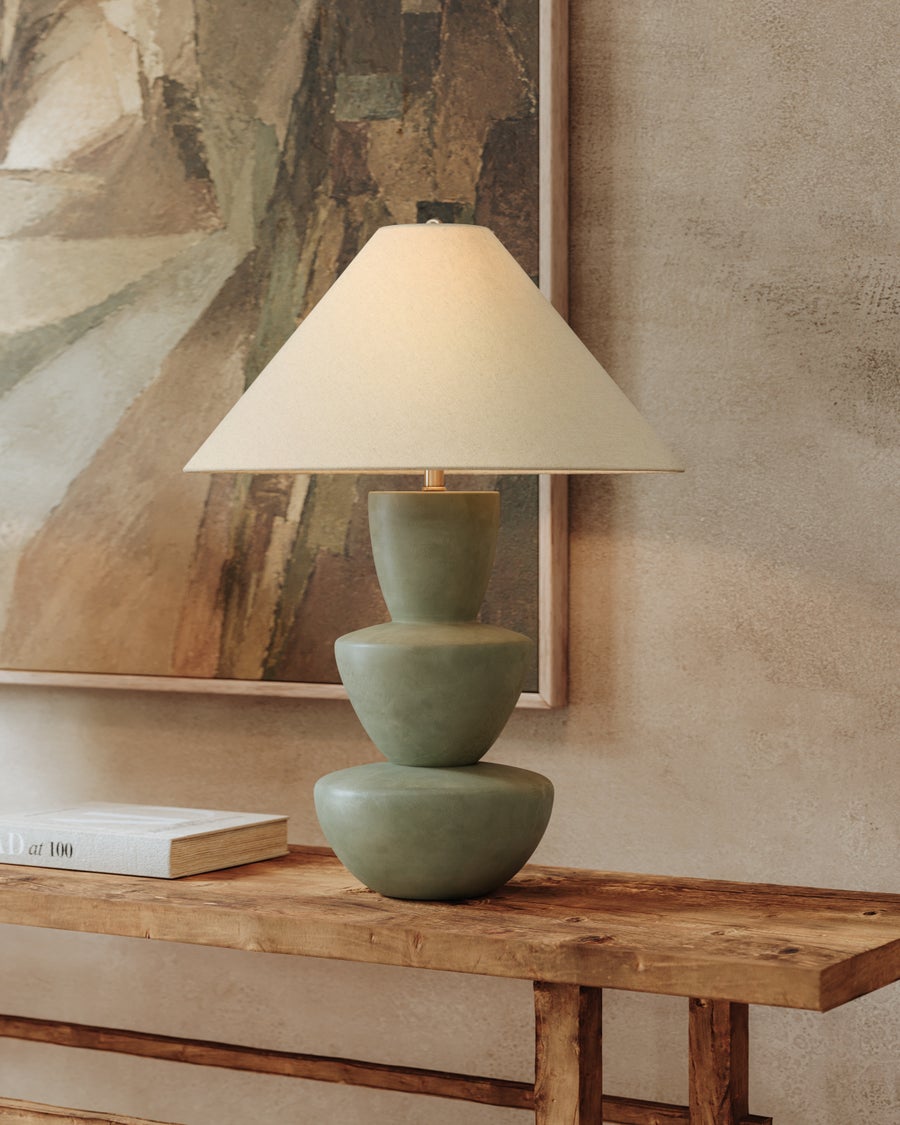 Troy Lighting Kamas Table Lamp — PTL4227-PBR/COM