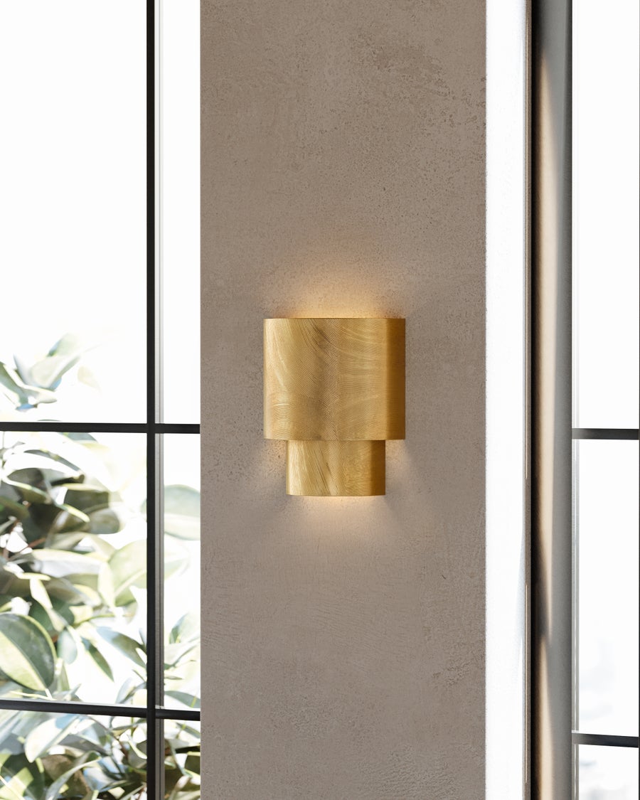 Hudson Valley Lighting MORAY Wall Sconce — Vintage Gold Leaf