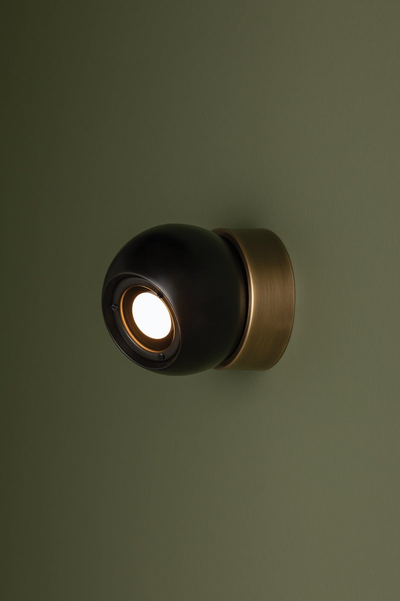 Troy Lighting ODIN Flush Mount — C1406-PBR/SBK