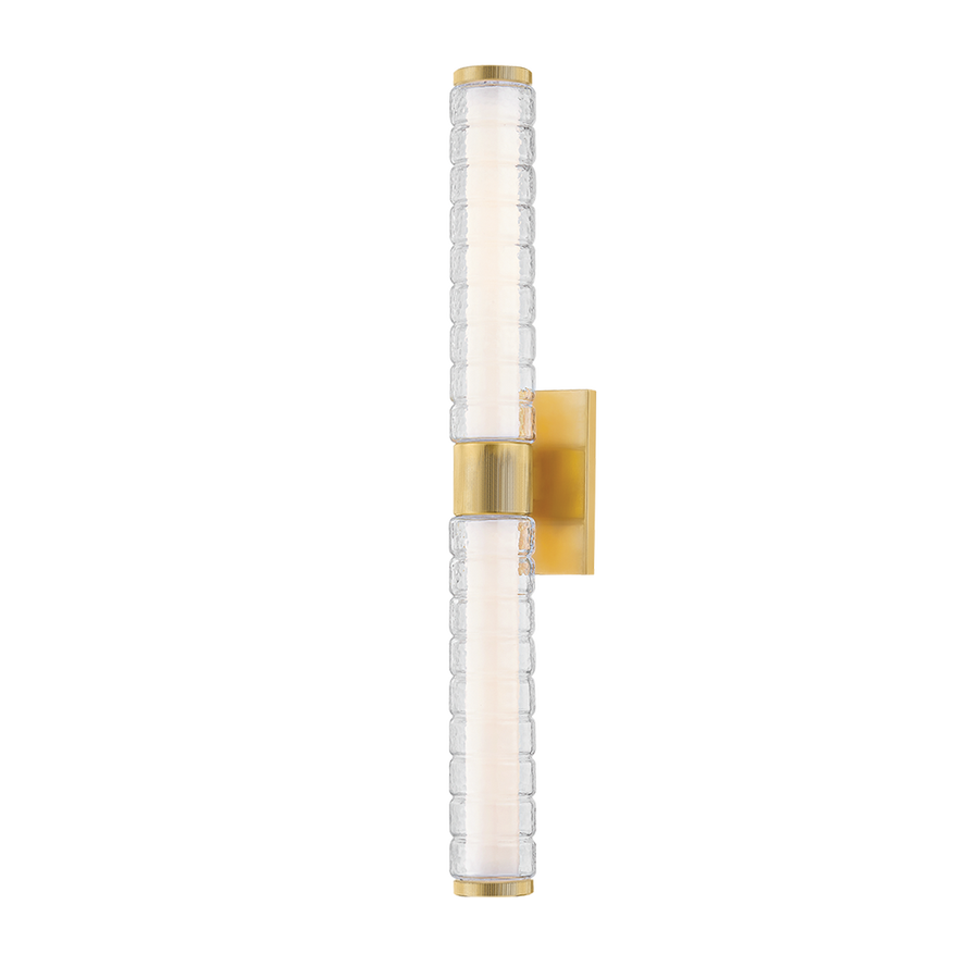 Hudson Valley Lighting CASTOR BATH SCONCE — Aged Brass