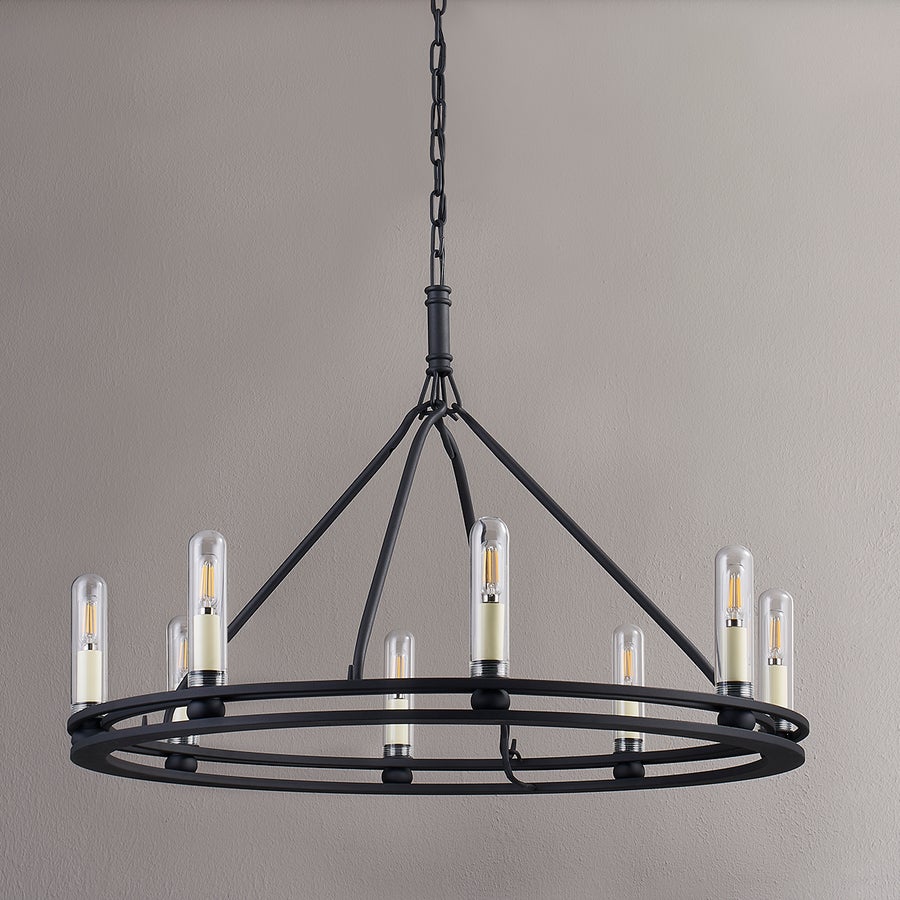 Troy Lighting Sutton Exterior Chandelier — F6233-TBK