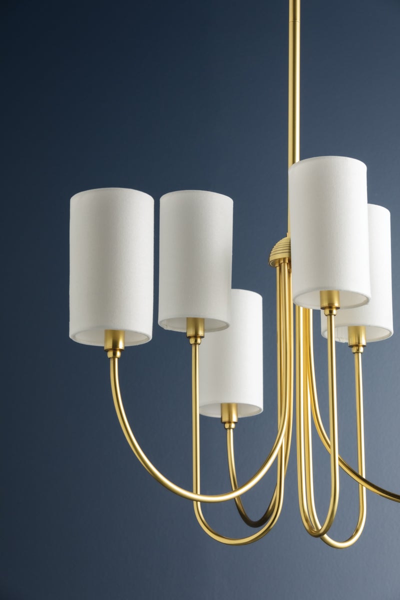 Hudson Valley Lighting Harlem Chandelier — Aged Brass