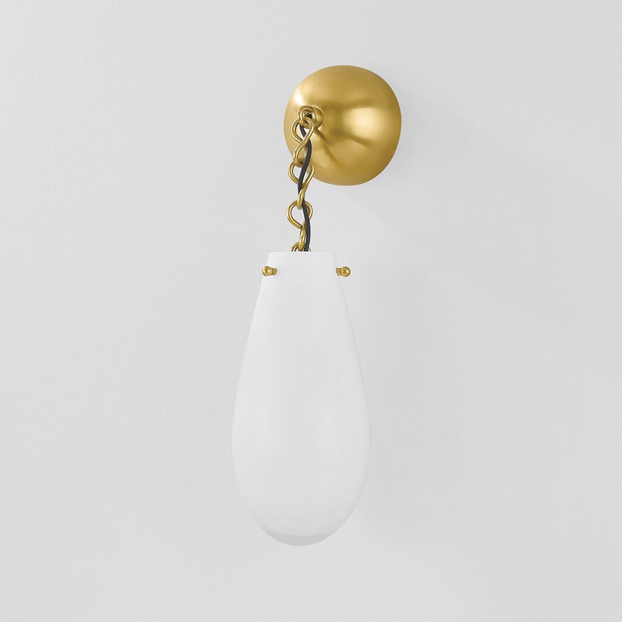 Hudson Valley Lighting CLARKSTOWN Wall Sconce — Aged Brass