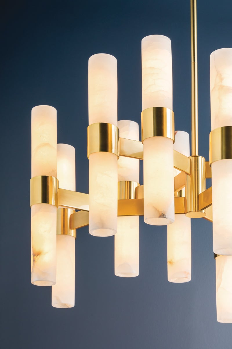 Hudson Valley Lighting STOWE Chandelier — Aged Brass